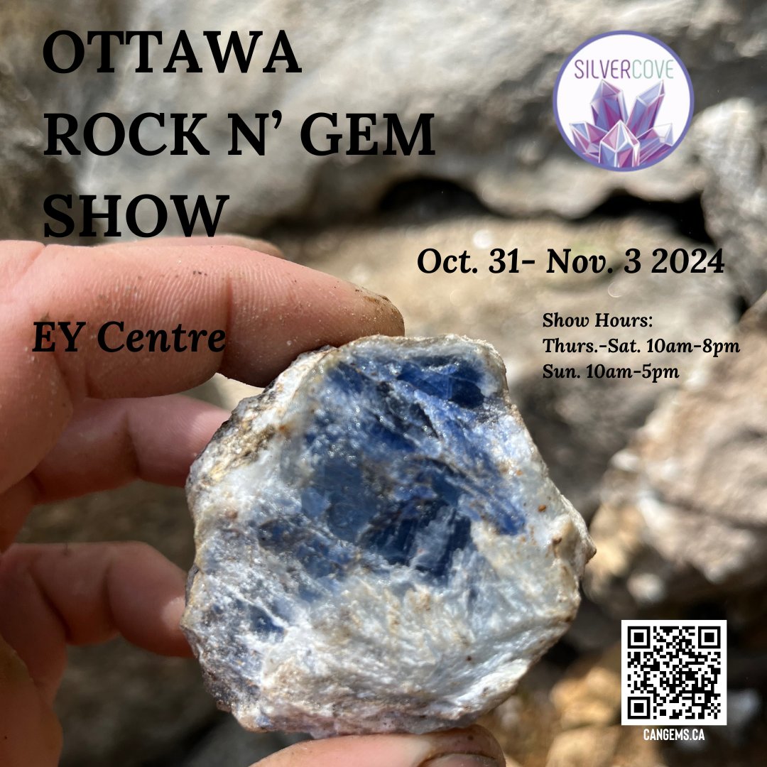 For mor information you can go to cangems.ca

#ottawa #ottawacanada #ottawaevents #ottawarockngem #eycenter #silvercove #Cangems #rockngem #gemshow #rockngemshow #artisans #crystals #minerals #ottawalife #ottawatodo #jewelry #homemade