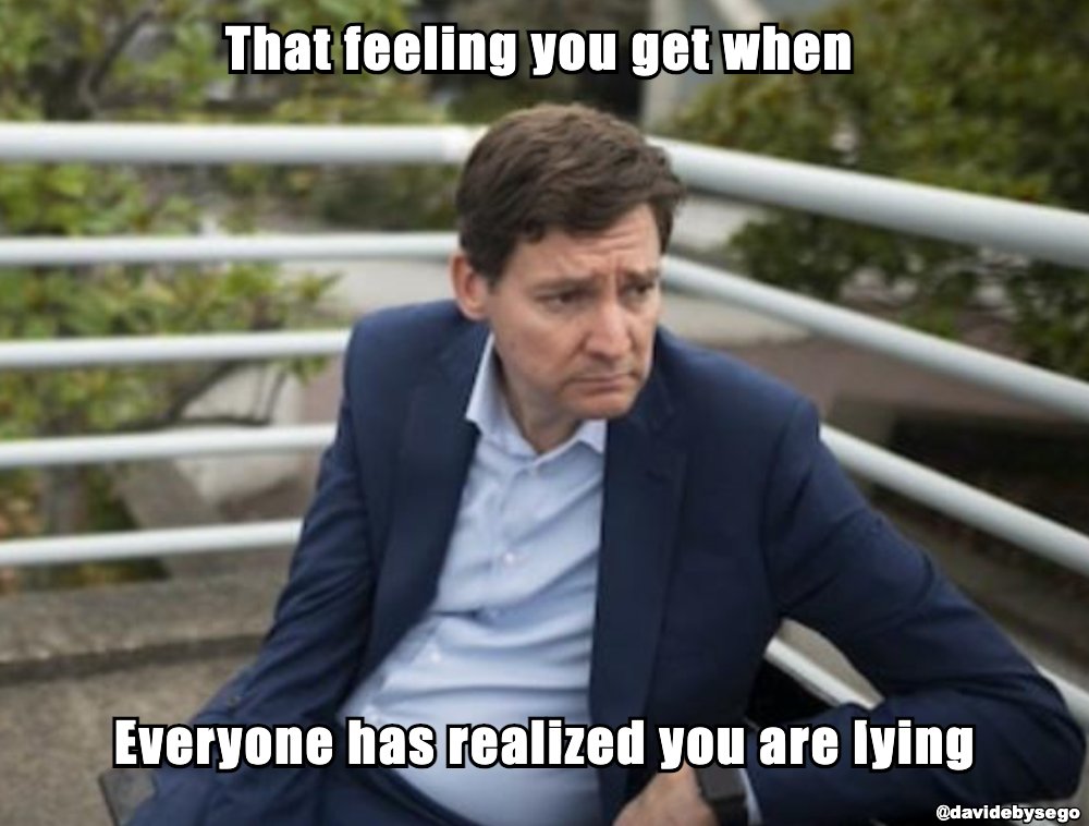 DavidEbysEgo's tweet image. That feeling you get when everyone has realized you are lying…

#NEVERWRONG #davidebysego #davideby #bcndp #BritishColumbia #ProvinceofBC #GovernmentofBC #StrongerBC #HomesForPeople #bcndp #bcpoli #vanpoli #justintrudeau #unlimitedpower