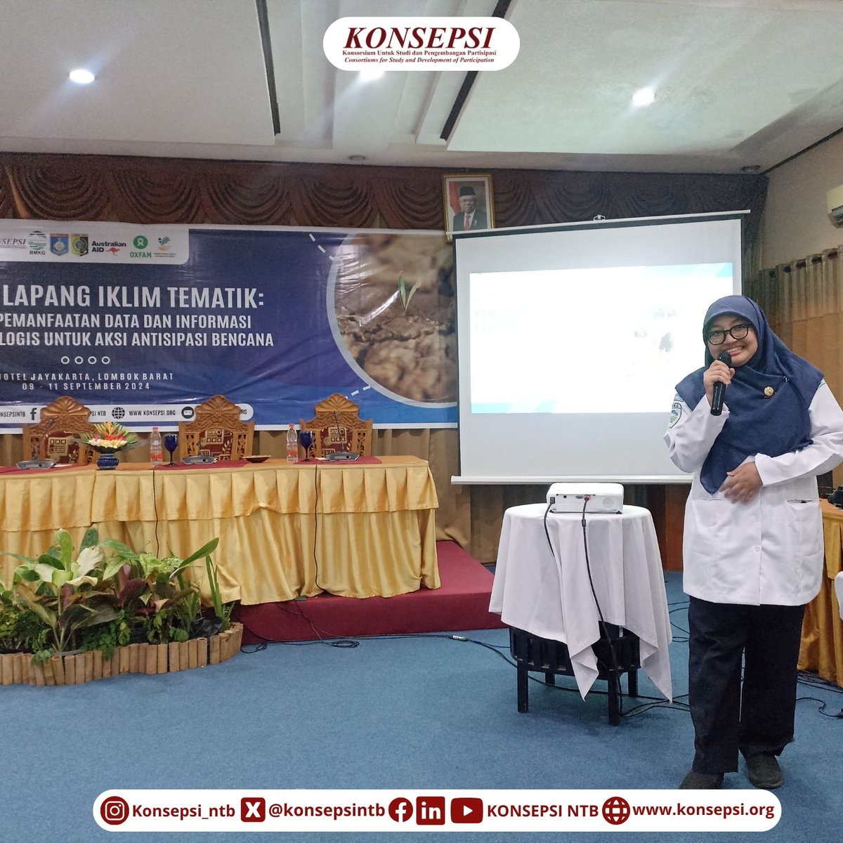 KONSEPSI, in collaboration with Oxfam in Indonesia and the Meteorology Climatology Geophysics Agency (BMKG) Prov. NTB, conducted a Thematic Climate Field School with the topic Workshop on the Use of Hydrometeorological Data and Information for Disaster Anticipation Action.