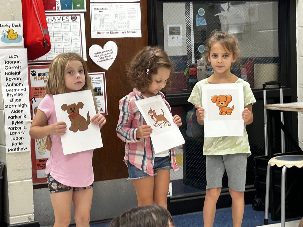 Kim Gulledge (@kimgulledge) on Twitter photo Five dogs are in the park, and three more join the fun. How many pups now? Our kinders are acting out word problems to bring math to life! <a href="/RivertonElem/">Riverton Elementary School</a> <a href="/MadCoSchools/">MadCoSchools</a> 🤩 🐶 Five dogs are in the park, and three more join the fun. How many pups now? Our kinders are acting out word problems to bring math to life! <a href="/RivertonElem/">Riverton Elementary School</a> <a href="/MadCoSchools/">MadCoSchools</a> 🤩 🐶