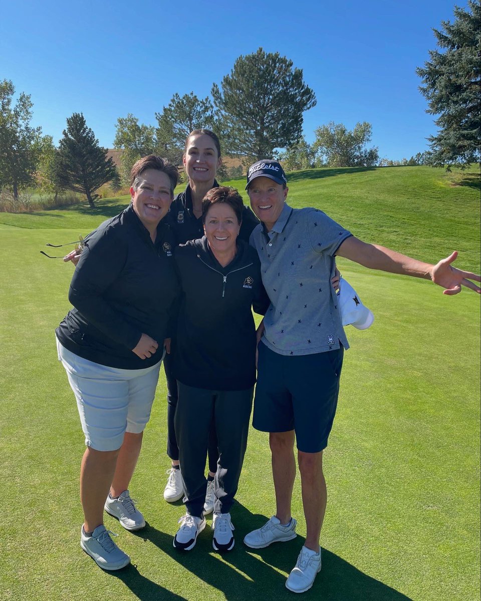 Always a special day with this group of <a href="/CUBuffsWBB/">Colorado Women's Basketball 🦬</a> alums on the links 
⛳️🏌🏼‍♀️at the <a href="/Buffs4Life1/">Buffs4Life</a> golf tourney! 
<a href="/CealBarry/">Ceal Barry</a> @ecfitstrength Sasha Darrah Deb Jacobson
<a href="/AlumniCClub/">Alumni C Club</a> 
#GoBuffs! 🦬🖤💛
