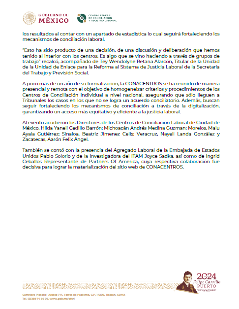 Centrofcrl's tweet photo. 🟢¡Nuevo sitio web para resolver conflictos laborales!

Desde hoy, trabajadores y empleadores de todo el país pueden agendar citas, calcular liquidaciones, ubicar oficinas, ratificar convenios y obtener información sobre derechos laborales en:

🔗https://t.co/St67CdigS2 https://t.co/z7eDTsjqiD