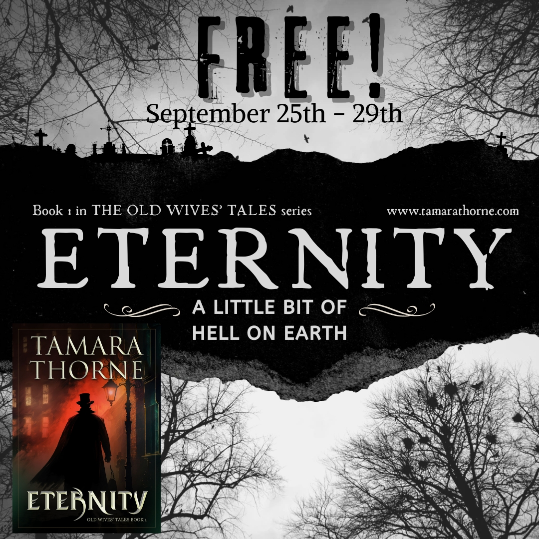 tamarathorne's tweet photo. September 25-30, ETERNITY is FREE! And the rest of my ebooks on Amazon will be 99 cents! Happy Halloween! https://t.co/alJJMueDSQ
