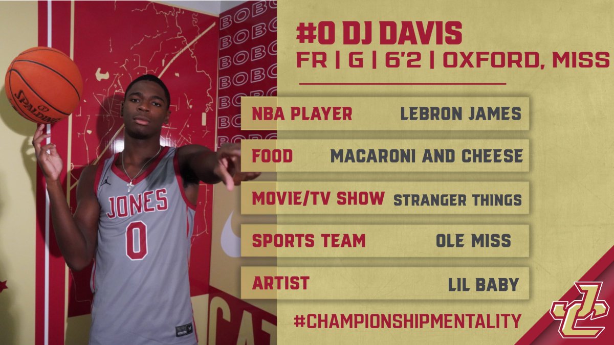 ɪɴᴛʀᴏᴅᴜᴄɪɴɢ ᴛʜᴇ ʙᴏʙᴄᴀᴛꜱ
🏀Player Introductions🏀

 DJ Davis #0
 (<a href="/davisjeremiah_/">Jeremiah “DJ” Davis 🏀</a>)

6'2|CG|Oxford, MS

✅Down Hill Driver
✅Elite Shooter
✅Playmaker
✅High Motor
✅Crafty

#ChampionshipMentality