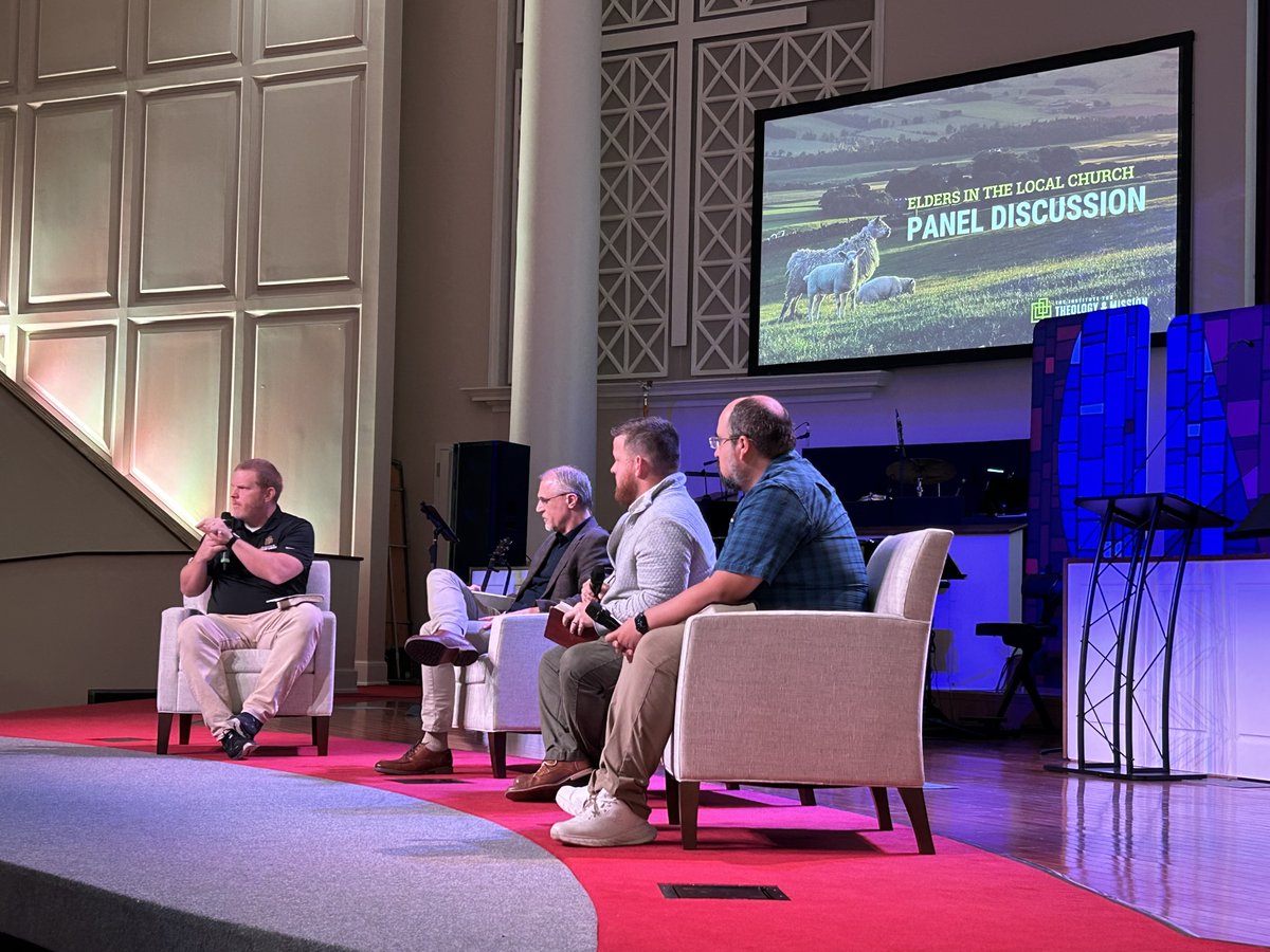 InstituteforTM's tweet photo. Grateful for an incredible day at FBC Matthews with Ben Merkle and our panelists, diving into elder-led church governance.   🙌 Special thanks to @SEBTS @residencypro_nc @MBAChurches https://t.co/yGYW5lZfXp