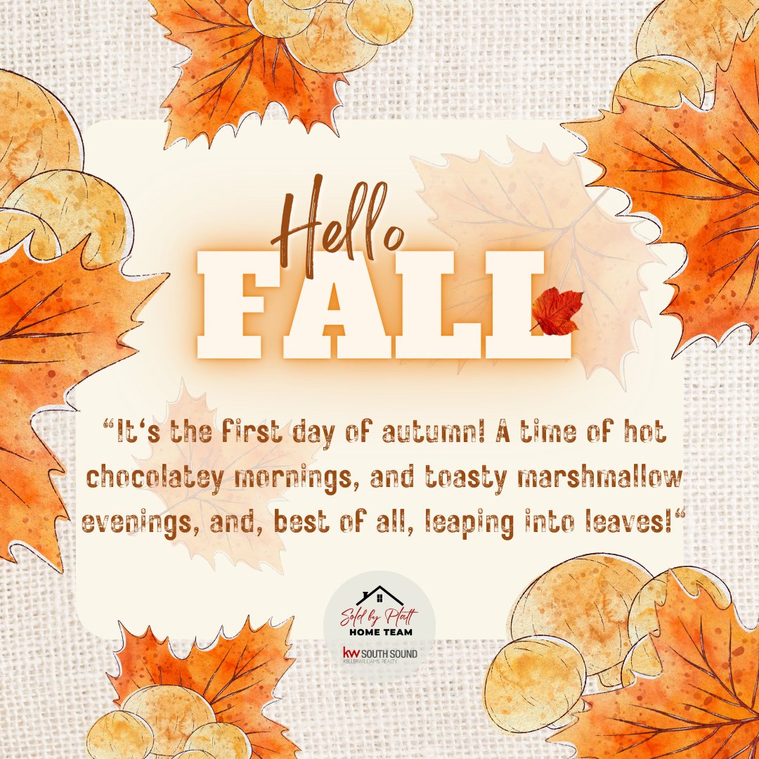 SoldByPlatt's tweet photo. #happyfirstdayoffall🍁🍂☕️🎃 https://t.co/FMQooXBriF