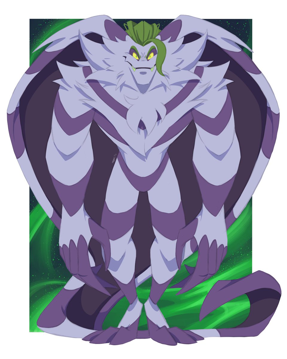 Got Gogmagog on the mind again! Been about a good year since this ghosty boy got an updated fullbody ref, just in time for SPOOKY MONTH~

And yes, Og really -is- this swole. May be Dorito-shaped, but cross him wrong and he'll eat you like one.