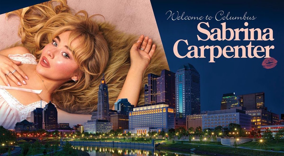 SNSTourUpdatess's tweet photo. via @nationwidearena!! who’s excited?!?! 💋💙

#shortnsweet #shortnsweettour #sabrinacarpenter #carpenter #sabrina #espresso #pleasepleaseplease #tiktok #nationwidearena #columbus #ohio #usa #firstnight #openingnight https://t.co/36gaEvyLlS