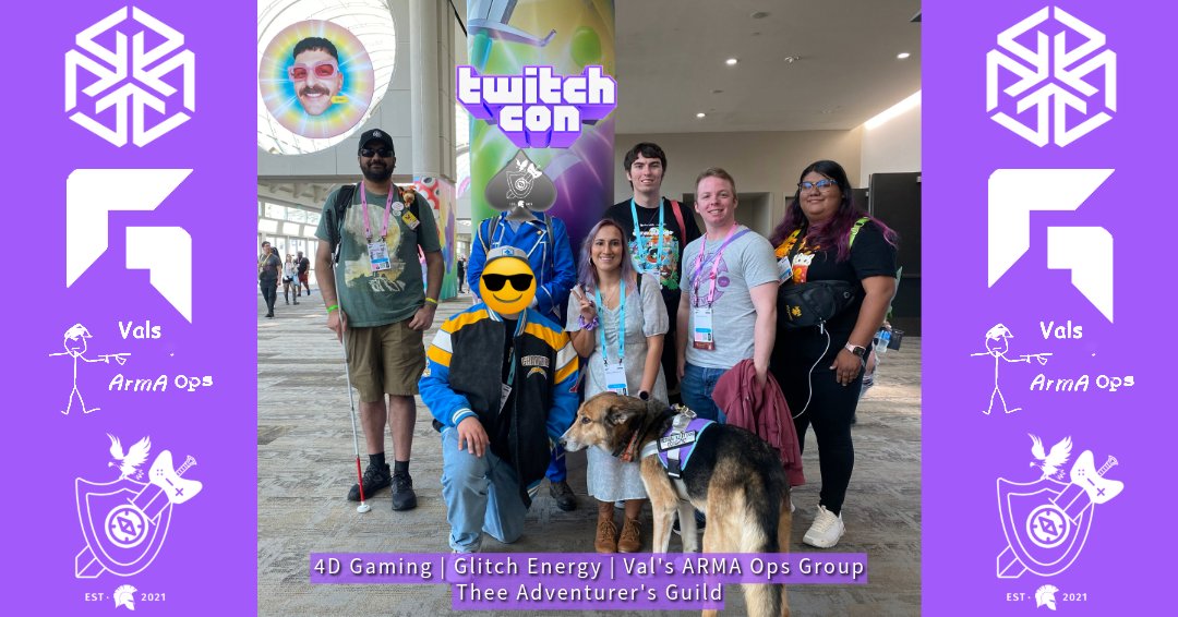TheeAdventurers's tweet image. THATS A WRAP!
Thank you to the community members of @4dgamingco, @glitchenergyco, Val's ARMA Ops, and @TheeAdventurers for joining us this year at #TwitchConSanDiego 

We will be back next year, 2025!

#4DNATION #GlitchTheSystem #ValsARMAOps #TheeAdventurersGuild #TCSD