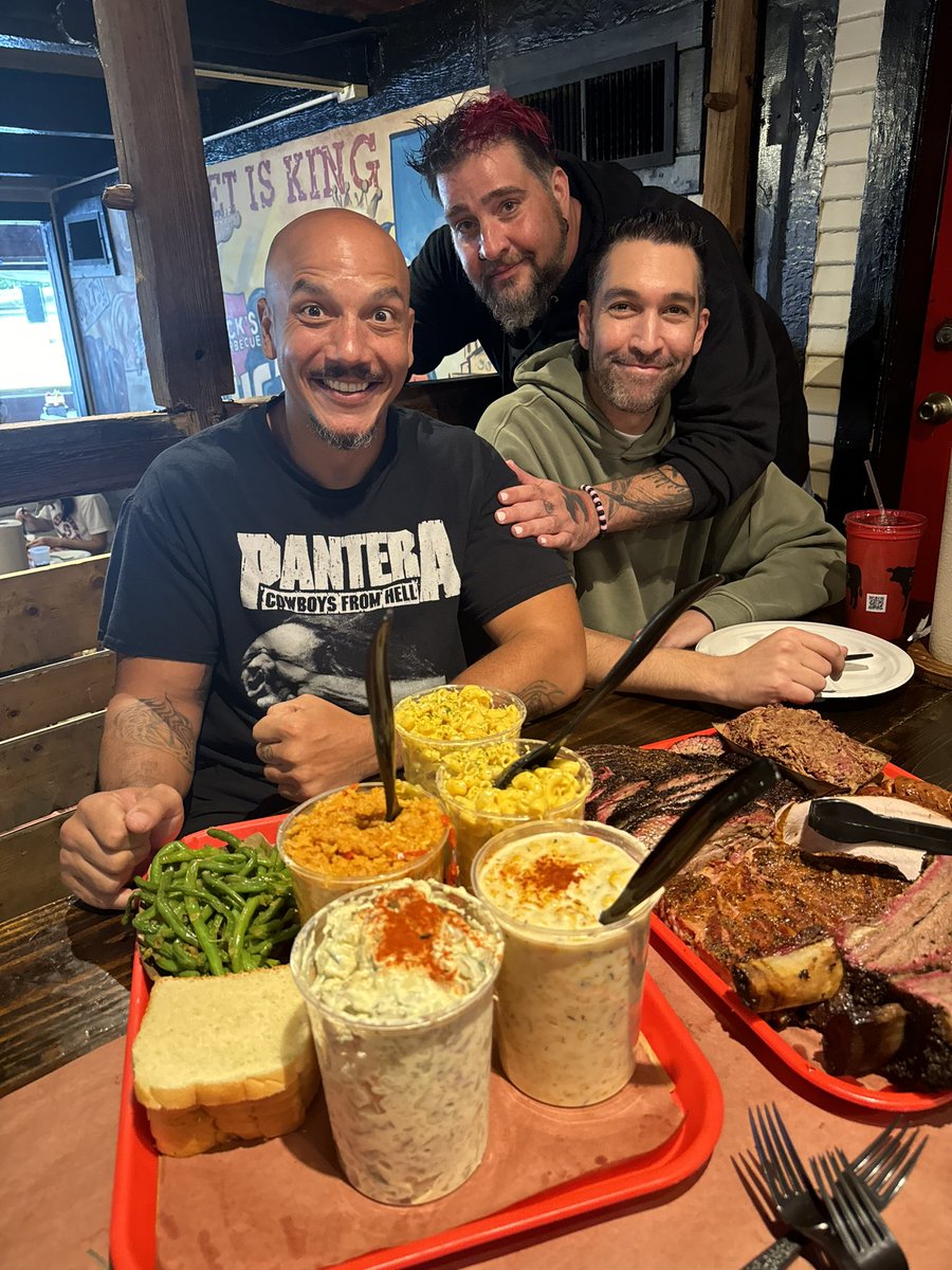 The skanks are taking over Austin! <a href="/TerryBlacks_BBQ/">Terry Black's Barbecue</a> hands down the best bbq on earth! <a href="/LegionOfSkanks/">Legion of Skanks</a> <a href="/bigjayoakerson/">Big Jay Oakerson</a> <a href="/ComicDaveSmith/">Dave Smith</a>