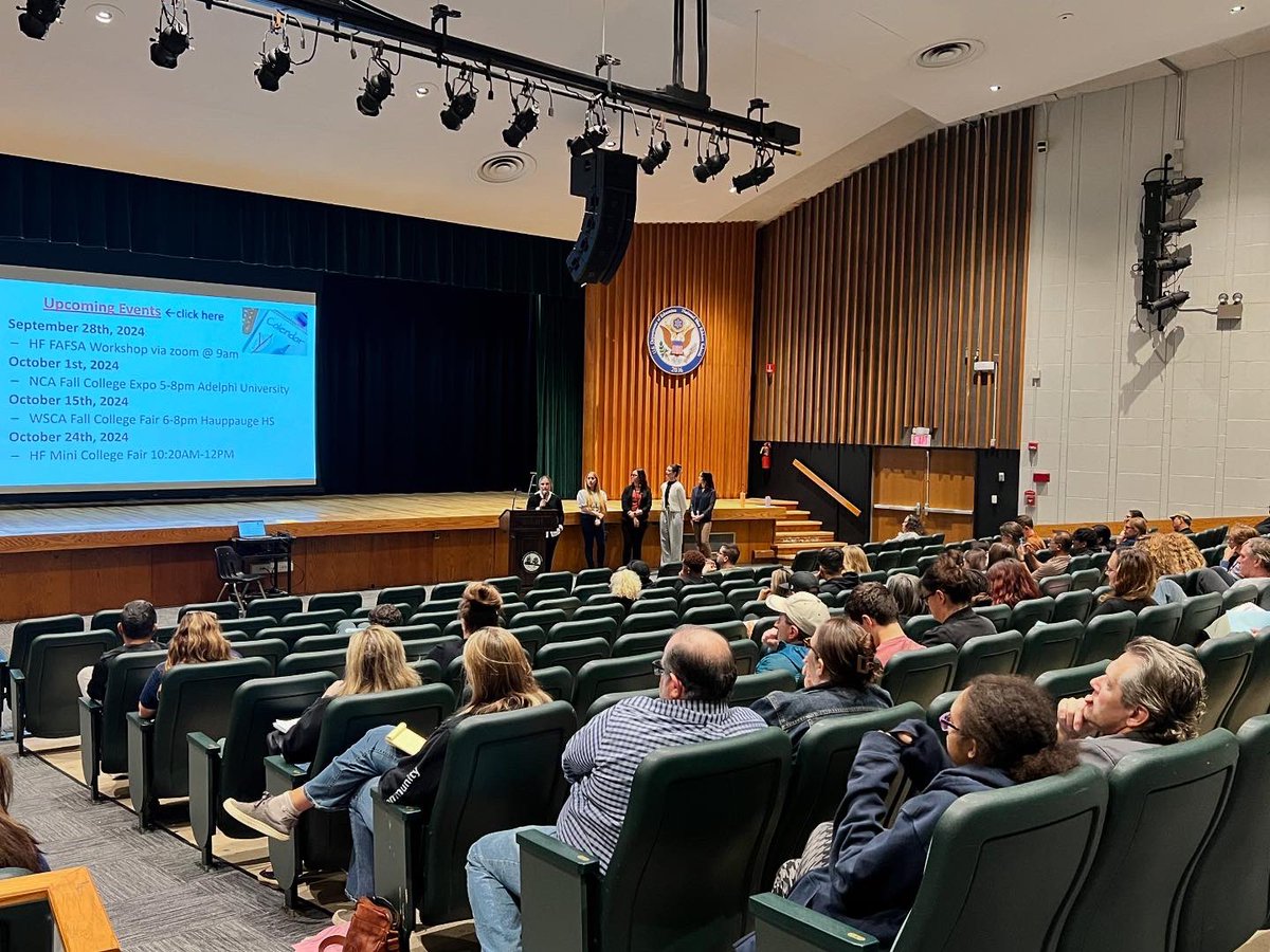 HarborfieldsHS's tweet photo. Thank you to everyone who came out to our senior guidance night. Our counselors are always available to help guide you through the college application process. https://t.co/22qts4VzF3
