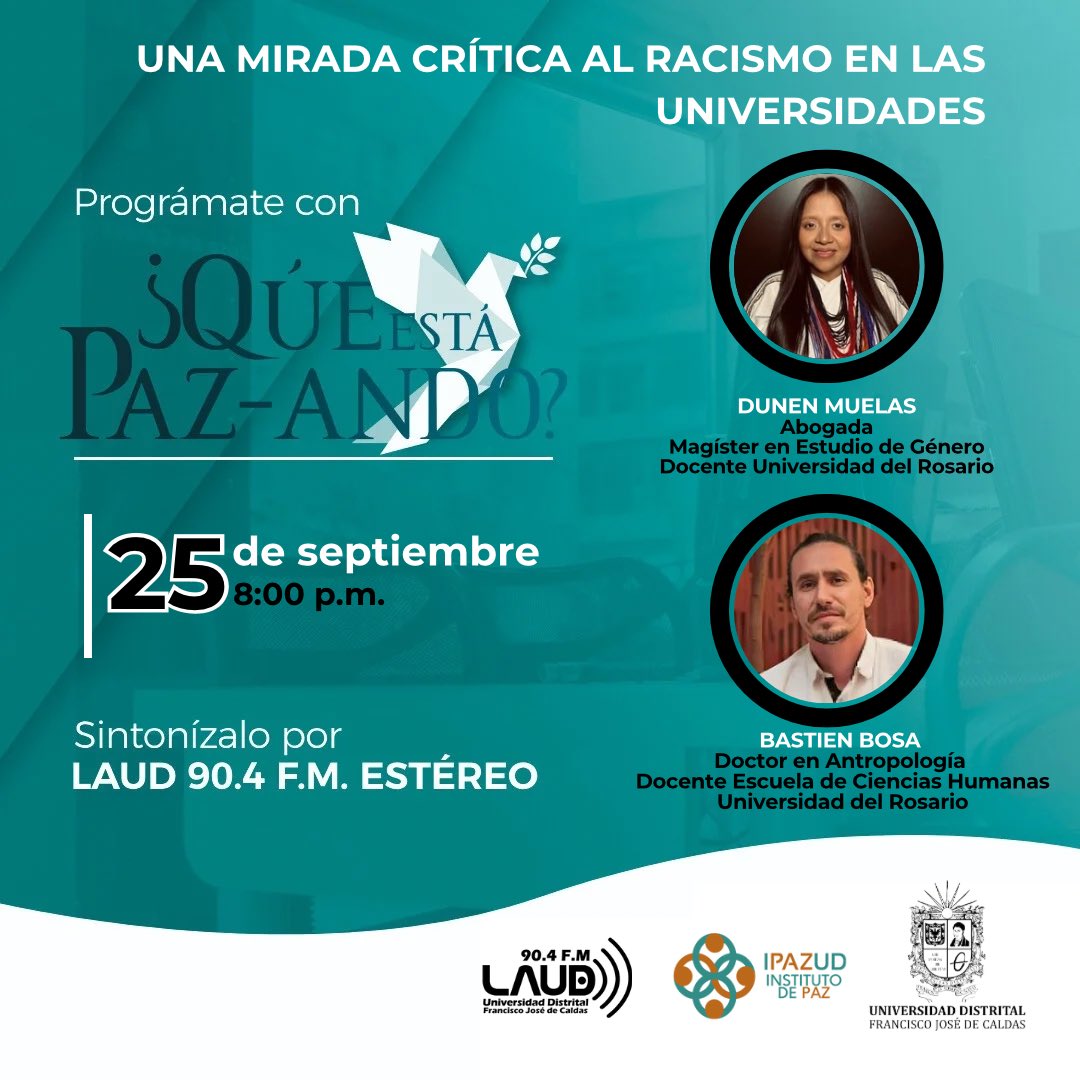 Instituto de Paz de la Universidad Distrital tweet media