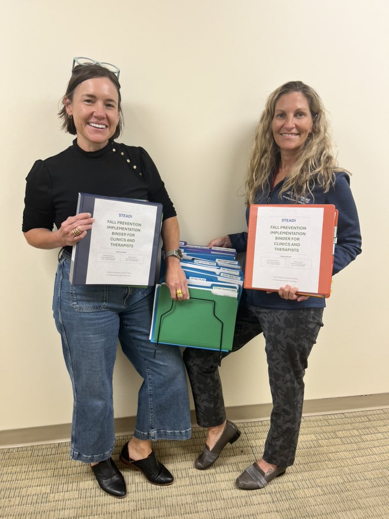 jennifervin's tweet photo. It took 2 years but we finally launched #STEADI in outpatient #PT @UAMSNWCampus in honor of #FPAW2024. So busy that we didn’t get pics of everyone there and members of the implementation team, @caulleja @elevatingEBP https://t.co/MHBsLxklno