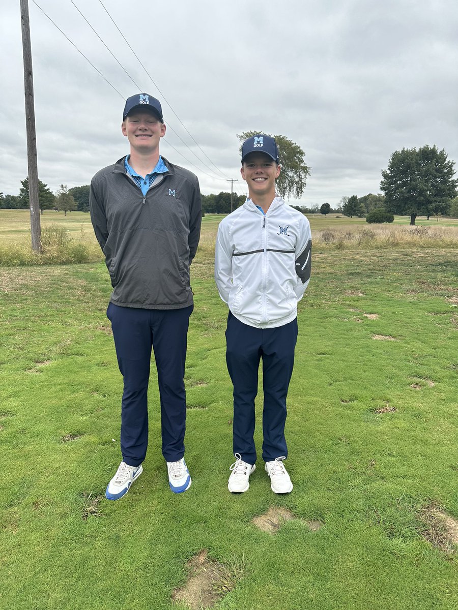 LocosGolf's tweet photo. Boys Golf Senior Night at Suburban.

MHS 168 Bryan 172 
Fairview 193 Stryker 200
Record 21-4 
O Sommer 39 CoMedalist 
K Smeltzer 43
J Saneholtz 44
M Smeltzer 42
C Fidler 44
G Saneholtz 47 https://t.co/kSYjmPUVcL