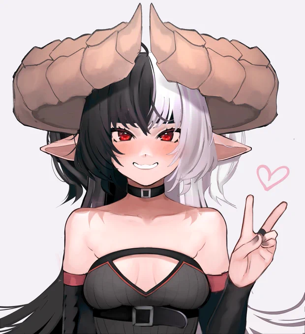 If you see this while scrolling you have been blessed by big horn dragon girl!  