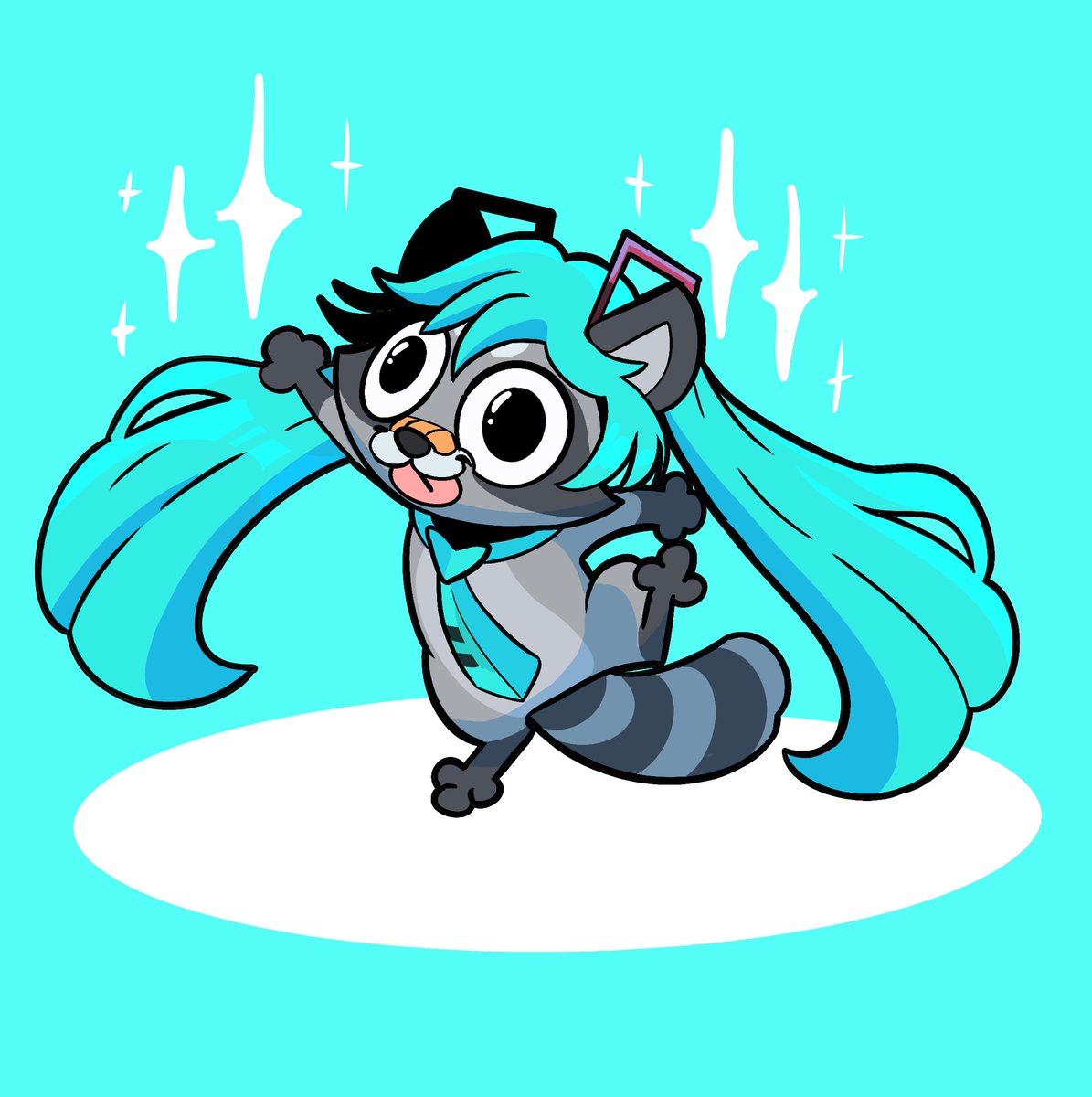 Happyraccoons's tweet photo. Raccsune Miko https://t.co/wR5ty1BOh2