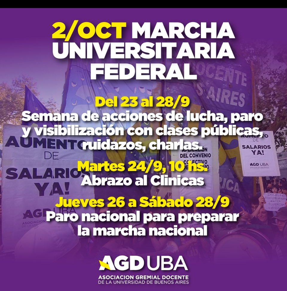 En defensa de las universidades, en contra de su des financiamiento, a favor de una apuesta por la educación y la ciencia: una nueva marcha que hace falta