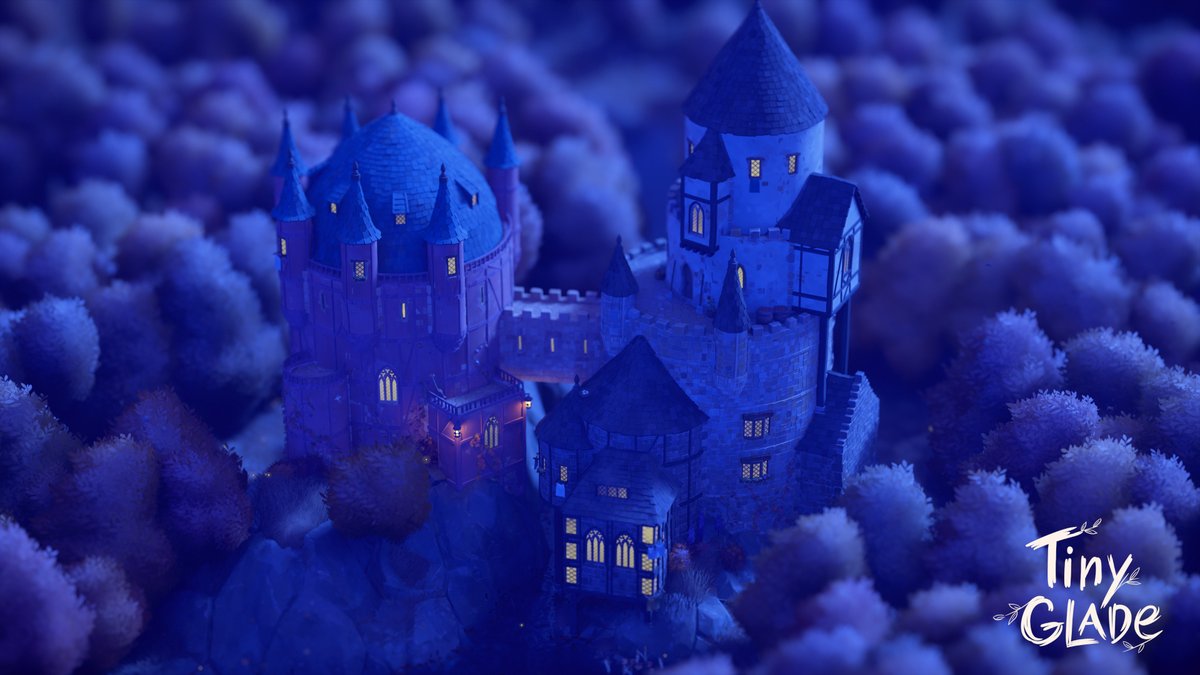 Walt_WW's tweet image. Made a cute little castle. Cool game. #TinyGlade