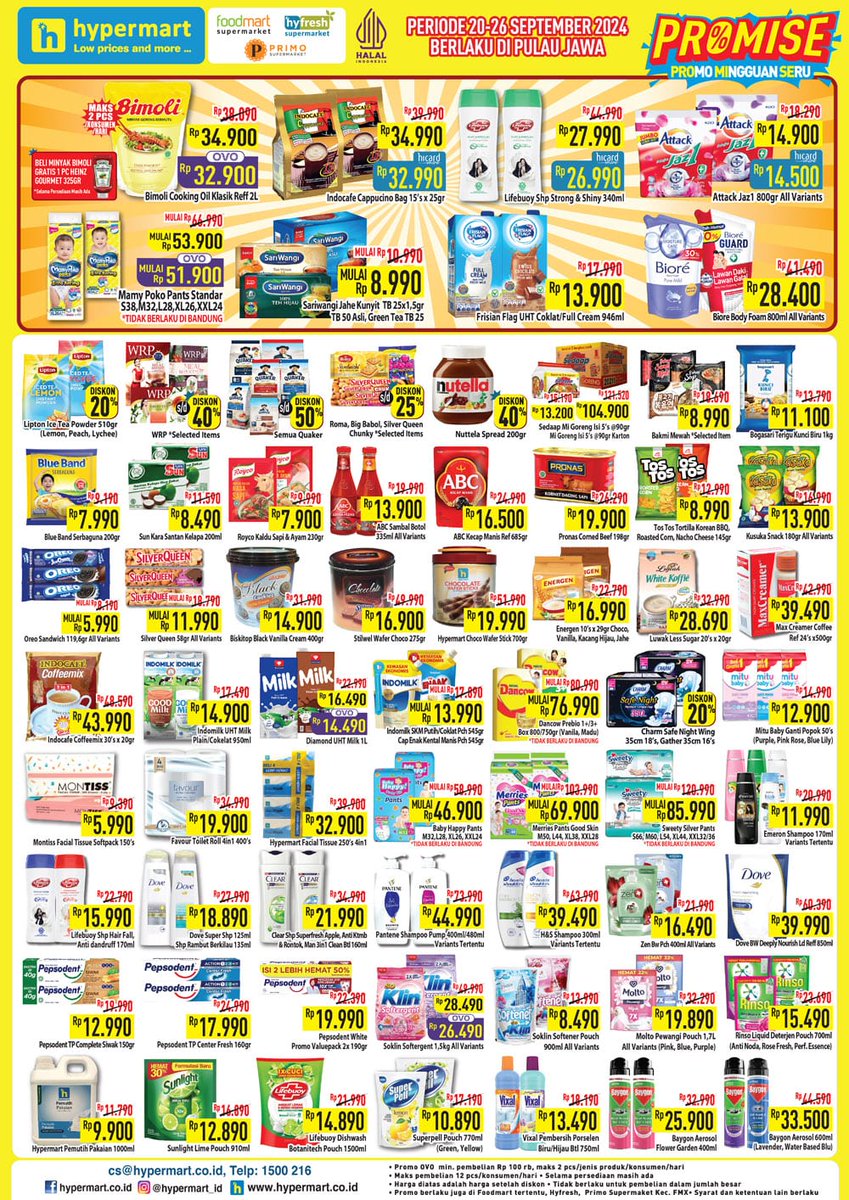 promojsm's tweet image. Promo Diskon Hypermart 20-26 September 2024
jsm-promo.com/2023/06/katalo…
#hypermart