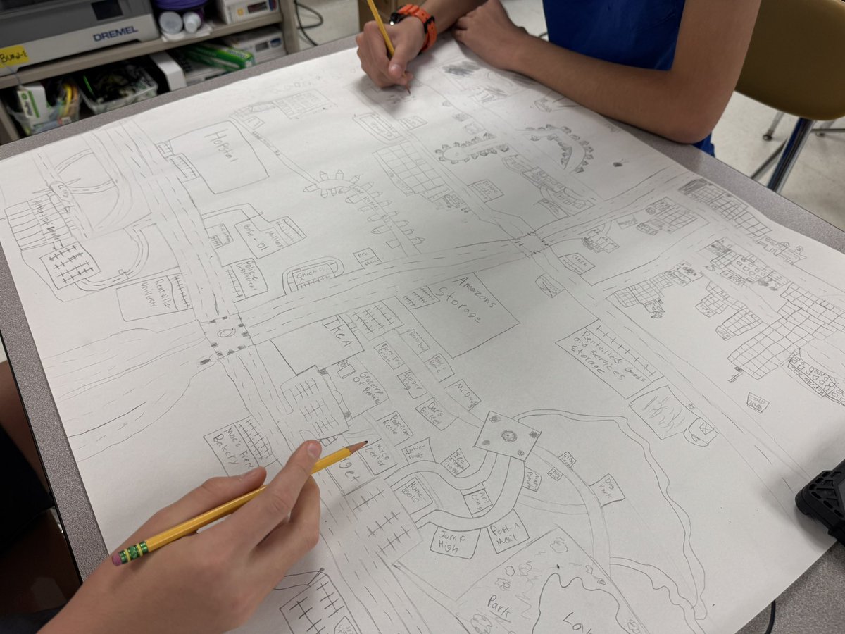 ~Michelle Bass~ (@teachlivelaugh) on Twitter photo Our middle school students have been collaborating to design and sketch their own cities, and they’re excited to learn from a Raleigh City Planner next week! One requirement: they had to zone a locally owned bakery for me! #CityDesign #HilburnMakers <a href="/HilburnAcademy/">Hilburn Academy PreK-8</a> Our middle school students have been collaborating to design and sketch their own cities, and they’re excited to learn from a Raleigh City Planner next week! One requirement: they had to zone a locally owned bakery for me! #CityDesign #HilburnMakers <a href="/HilburnAcademy/">Hilburn Academy PreK-8</a>