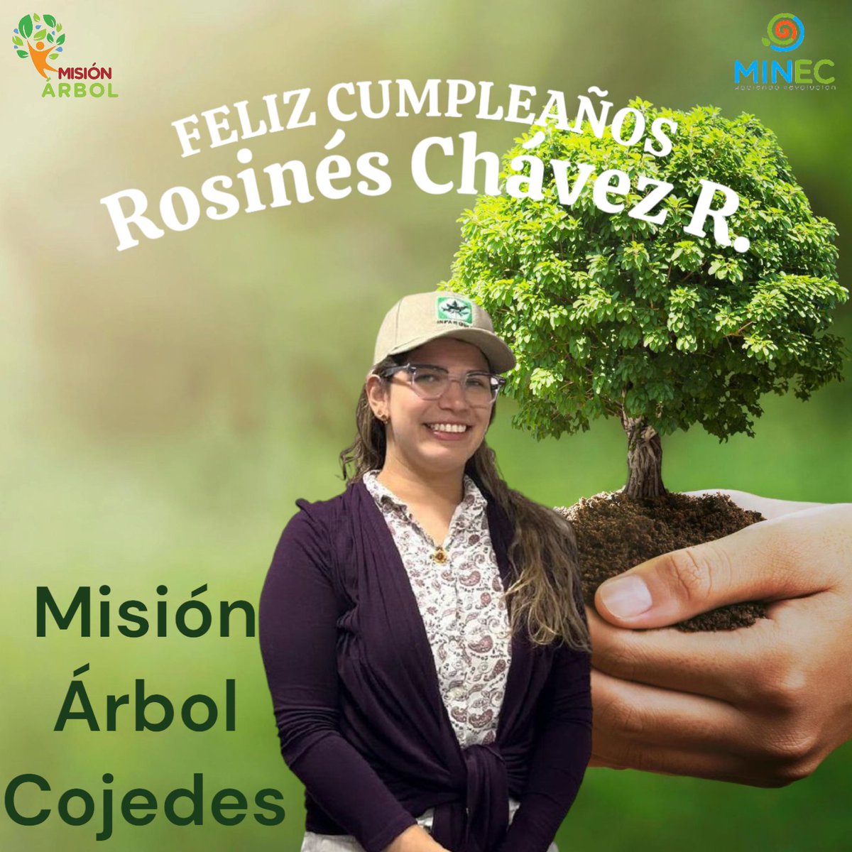 Feliz cumpleaños a nuestra querida presidenta de la <a href="/misionarbolven/">Fundación Misión Árbol</a> Rosinés Chávez, le deseamos mayor de los éxitos y prosperidad en su vida de parte de <a href="/ArbolCojedes/">Misión Árbol Cojedes</a>.
❤️🌳🇻🇪

#MásÁrbolesMásVida 
#EcosocialismoEsLaTendencia