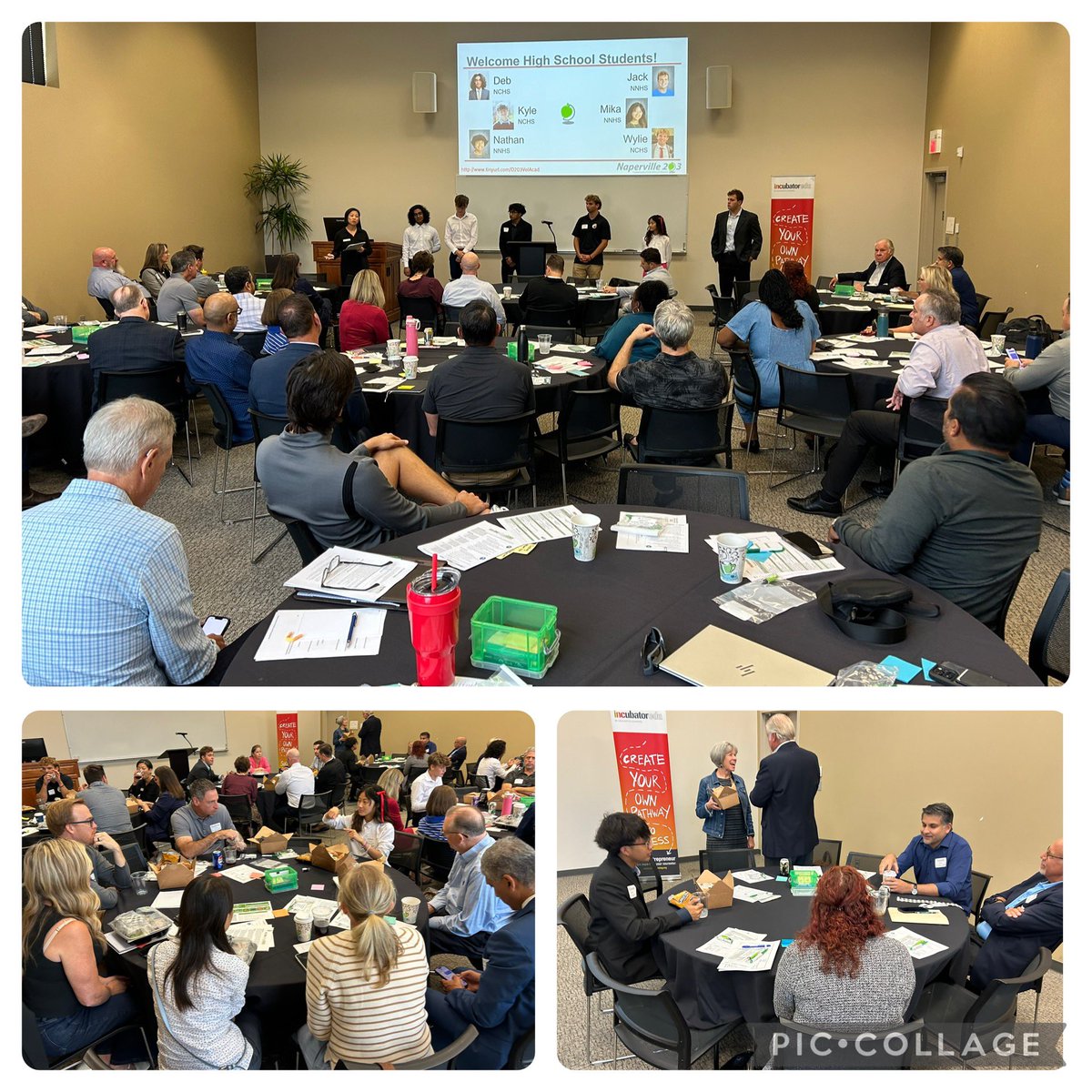 Exciting day at the <a href="/Naperville203/">Naperville 203</a> <a href="/incubatoredu/">INCubatoredu (from Uncharted Learning, NFP)</a> Volunteer Academy! Huge thanks to the mentors who dedicate their time &amp; talents to this incredible program. Shoutout to our talented ACCEL students for sharing how our volunteers impact their entrepreneurial learning! #Elevate203