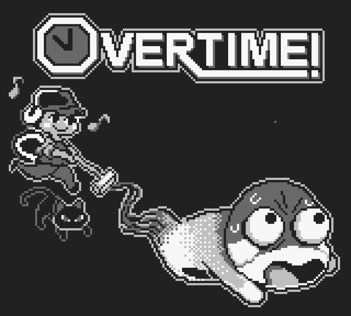ed_barbu's tweet photo. Our game jam entry, Overtime! is made with the
@godotengine

in just 10 (that's right, ten!) days! We had people opening up Godot for the first time and being able to get straight to work.  Super intuitive engine, everyone had a pleasant experience with it. Link in comments 👇 https://t.co/1CwKaDT88k