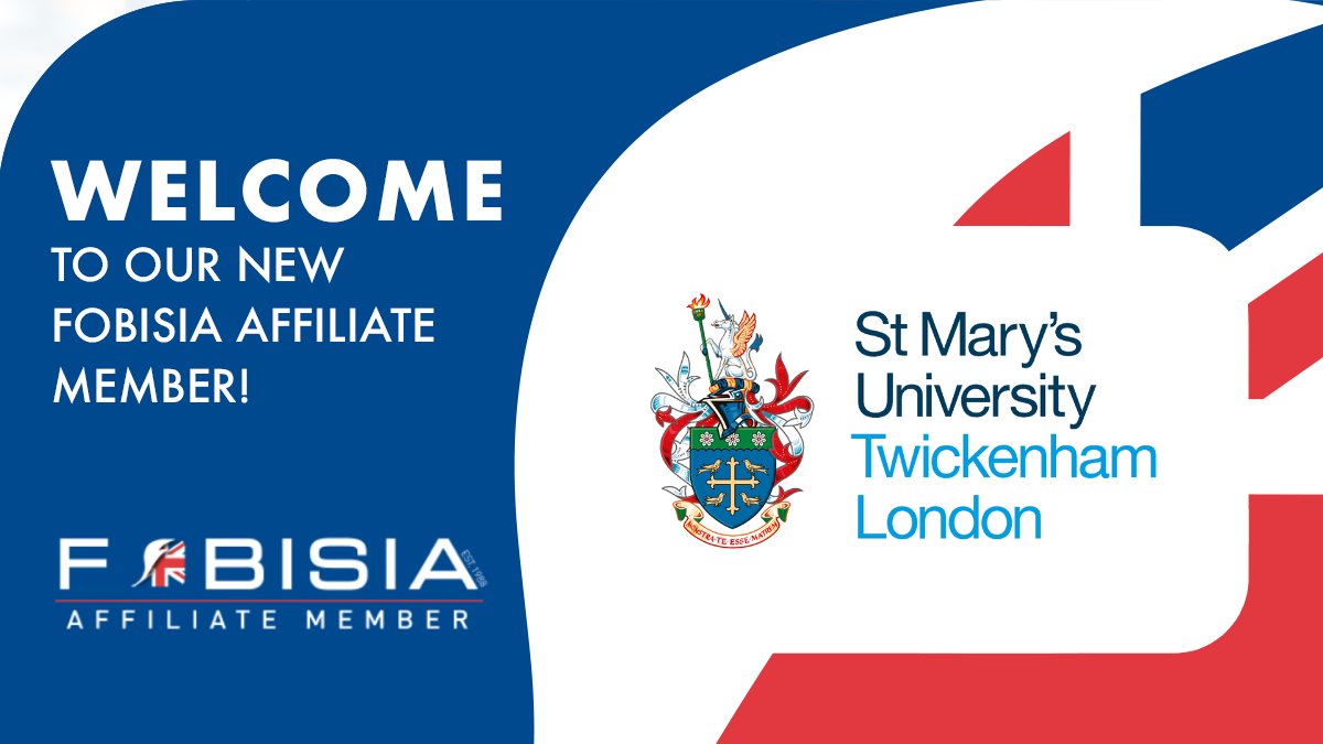 FOBISIA (@fobisia1) on Twitter photo We are very pleased to welcome our new Affiliate Member St Mary's University, Twickenham!
<a href="/YourStMarys/">St Mary's University</a>
#FOBISIA
#FOBISIAAffiliateMember
#thefobisiafamily We are very pleased to welcome our new Affiliate Member St Mary's University, Twickenham!
<a href="/YourStMarys/">St Mary's University</a>
#FOBISIA
#FOBISIAAffiliateMember
#thefobisiafamily
