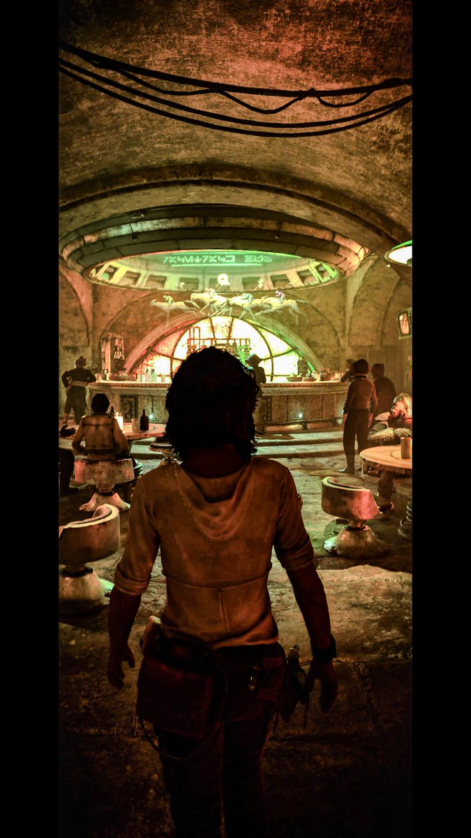Every outlaw-story starts in a cantina ✨
#StarWarsOutlaws #OutlawsVP  #PS5 #PS5Share #VGPUnite #WorldofVP #VPArtist #VPRT  #ArtisticofSociety #VPGAMERS  #VirtualPhotography #PhotoMode