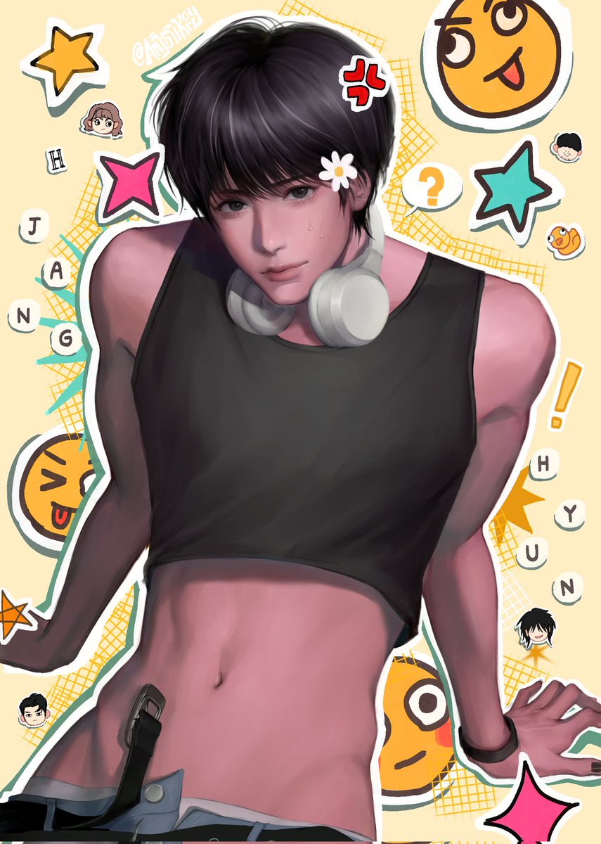 AnjaniKorry's tweet photo. #Lookism 
Janghyun pake tanktop https://t.co/rE0396Kuce