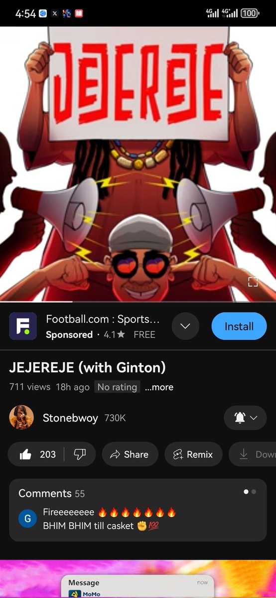 BrakojoS's tweet photo. 18hours 711 views noo naa or that's not Stone bwoy's YouTube channel cos eiii... please go listen to JEJEREJE
#JEJEREJE #Stonebwoy #bhim #5thdimention https://t.co/qKUI36BUK5