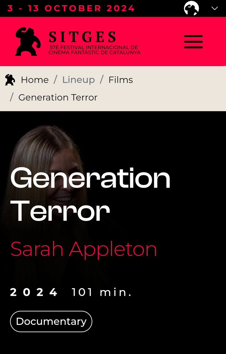 Also on 5th October 2024 we are playing <a href="/sitgesfestival/">Sitges Film Festival</a> 🙌🏻 for the Spanish Premiere!