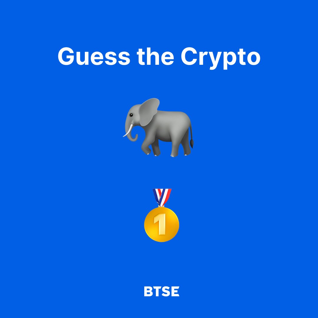 BTSE_Official's tweet photo. Hint: It’s aiming to be the best meme in the universe, and of course, it's available to trade on #BTSE. 🐘

Can you guess this one? 😉 https://t.co/JN3hqzkjNX