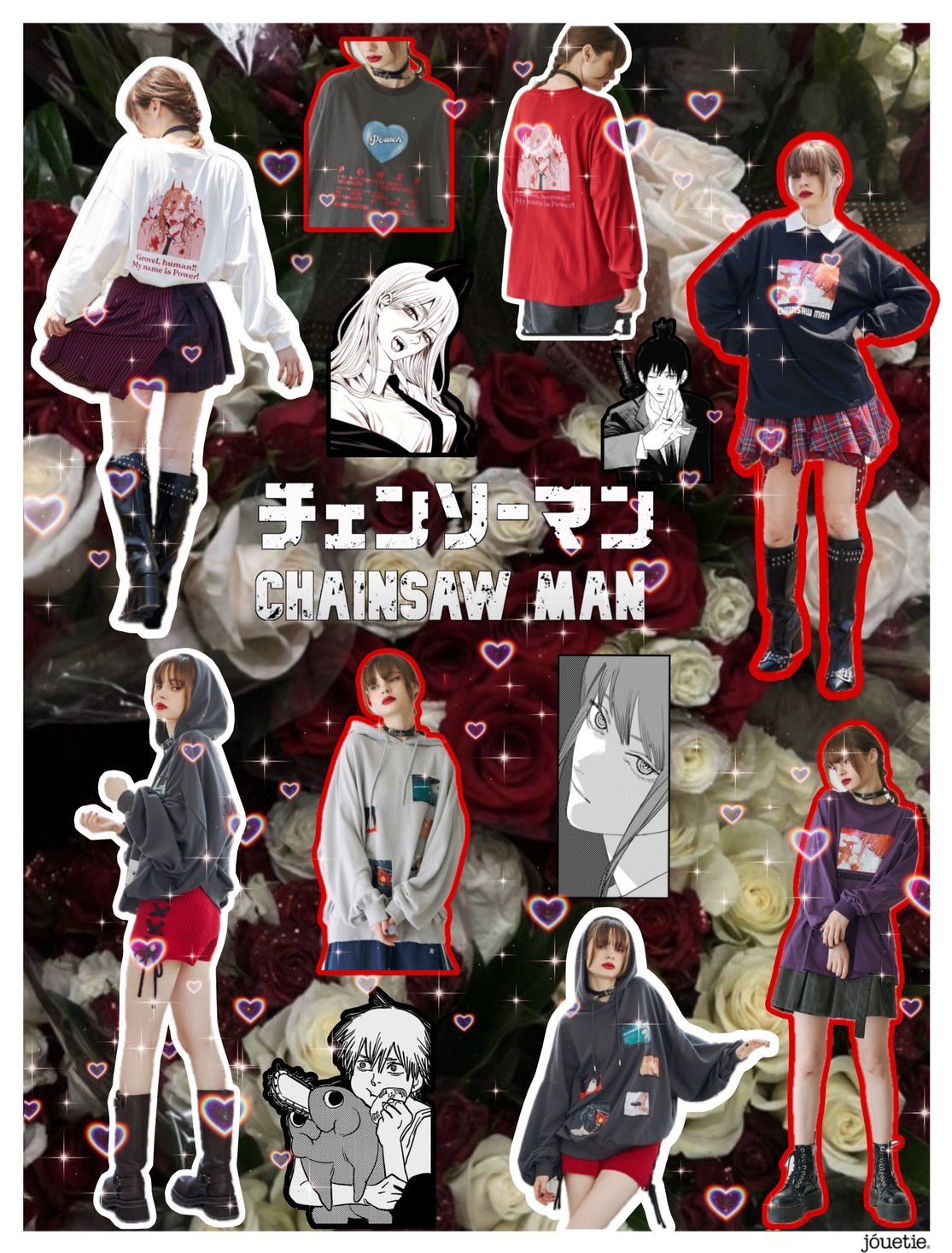 jouetiチェンソーマン コラボ 服 チェンソーマン】パワー UNISEX TEE