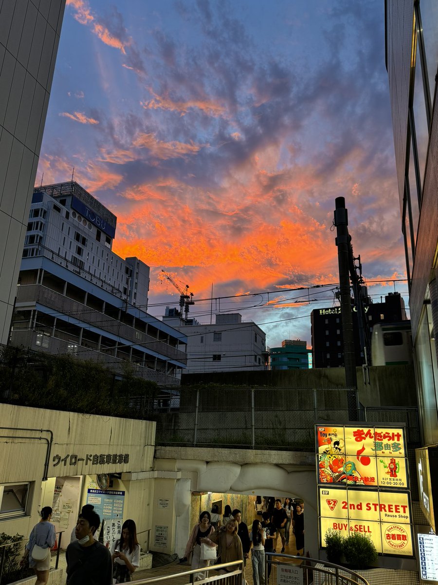 fu22iposs's tweet photo. 夕焼けが綺麗だったからパチリ📷
すっかり秋の気温になったね🍂
ちょっと寂しい https://t.co/QLdn421nsn