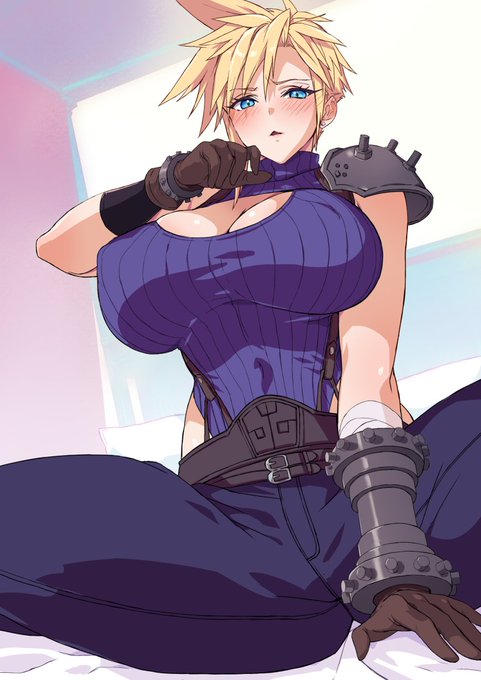 Skeb#13 FF7から女体化クラウド 