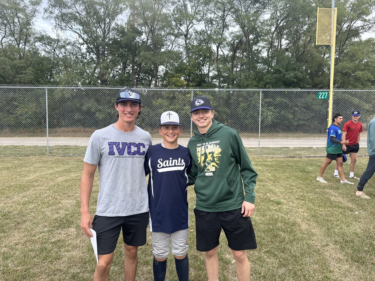 JimHermes233's tweet photo. Saints win 1st game of regionals. Thanks IVCC baseball team for coming out. Former St. Bede greats on the team. https://t.co/tG3JpDZR3U