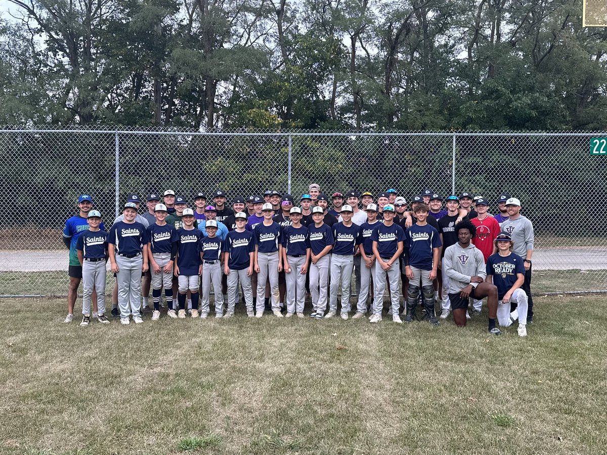 JimHermes233's tweet photo. Saints win 1st game of regionals. Thanks IVCC baseball team for coming out. Former St. Bede greats on the team. https://t.co/tG3JpDZR3U
