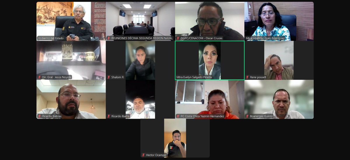 Nos reunimos nuevamente con las y los integrantes del Consejo Estatal de Protección Civil de Guerrero, órgano interinstitucional que se mantiene en sesión permanente para evaluar la evolución del huracán 🌀 #John, que ha alcanzado la categoría 2 y continúa fortaleciéndose. De