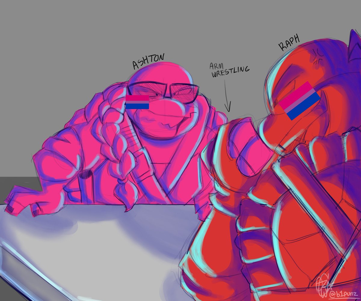 artjitzu's tweet photo. bi sibling solidarity🩷💜💙
#tottmnt #tottmntraph #tmntoc #TMNT https://t.co/PtnAduWF6d
