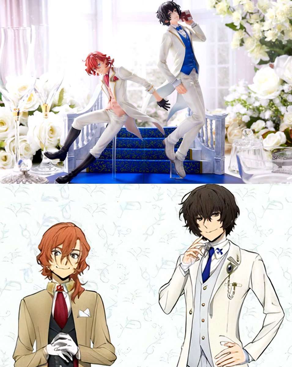 TatasenkoMana's tweet photo. Congratulation for Dazai and Chuuya's honeymoon after their wedding 💐 https://t.co/xZLvl04CjD