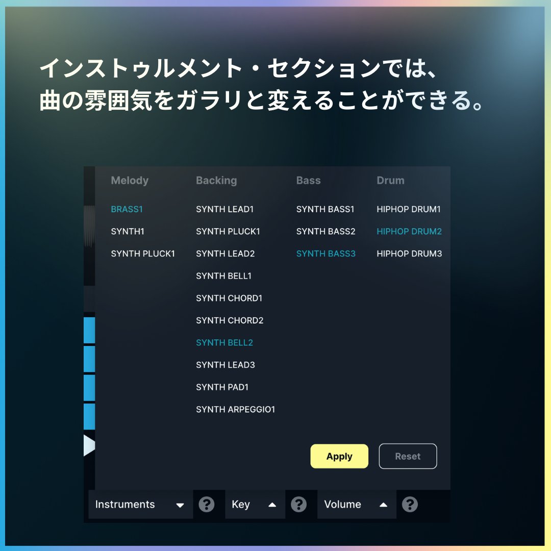 soundraw_jp's tweet image. 【カスタマイズで独自の曲を】 
今回は、エディターでトラックをカスタマイズする方法をご紹介します✨ 曲の長さ、雰囲気の微調整など、

 あなたのクリエイティビティを解き放ち、 あなただけの音楽を作りましょう。  今すぐチェックしてみましょう！

 #TypeBeat  #SOUNDRAW