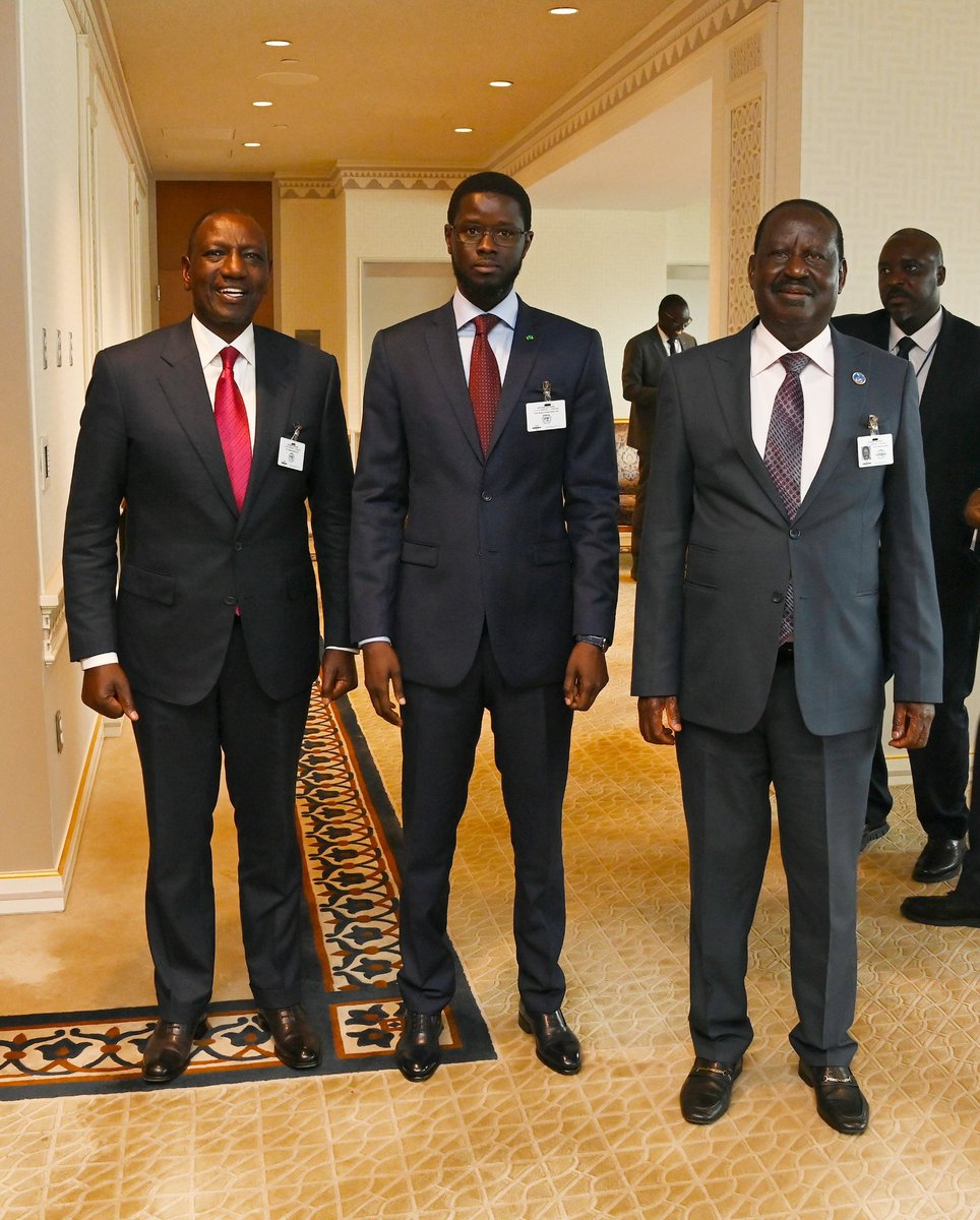 WilliamsRuto's tweet photo. We will deepen our ties with Senegal to advance shared goals in peace, development and continental integration.

In New York, discussed Raila Odinga’s bid for the African Union Commission Chairperson with President @PR_Diomaye of Senegal. https://t.co/MVrfKQgnBU