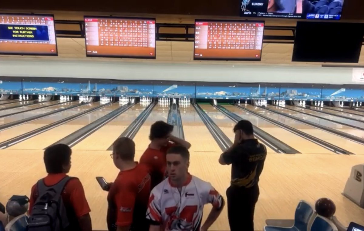 Luckie5019's tweet photo. #michaelmccloskey bowled his 1st Collegiate Tournament for #muskingummensbowling. He didn’t see the numbers he’d hope for, only 1 game at 210 but did say it was a great learning experience &amp; gaining confidence. I’m so proud of who he’s becoming! #proudautismmom #epilepsywarrior https://t.co/LSq56upxWk