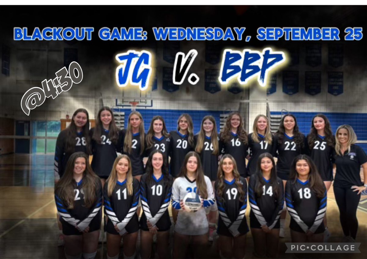 Come and support our John Glenn Girls Volleyball team ! This Wednesday at 4:30!  🖤💙🖤💙 #ALLIN <a href="/JG_Athletics/">John Glenn Athletics</a> <a href="/Ms_Sihksnel/">Ms. Sihksnel_JGHS</a> <a href="/MrMac_JGHS/">Corey McNamara</a> <a href="/MrsFritch_JGHS/">Lindsay Frich</a>