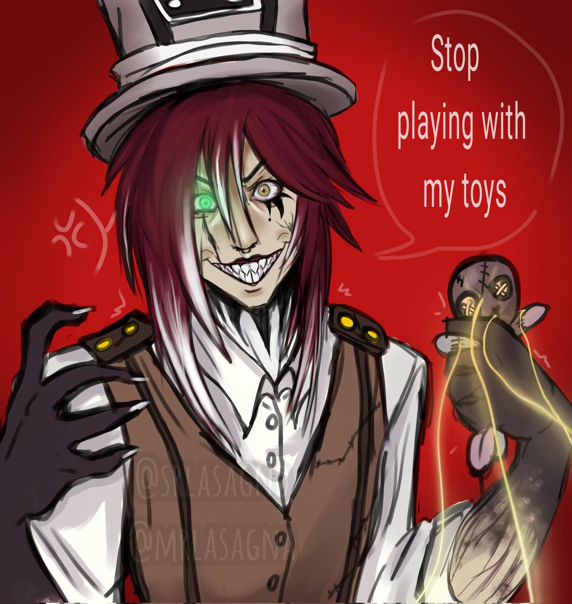 SrLasagno's tweet photo. People on Tiktok keep saying they want me to draw Jason with other Creepypastas, so there will be more drawings with Jason soon.
#Creepypasta #creepypastafandom
#JasonTheToyMaker #ThePupperteer
#ibispaint #digitalart https://t.co/rL4R2XZtV0
