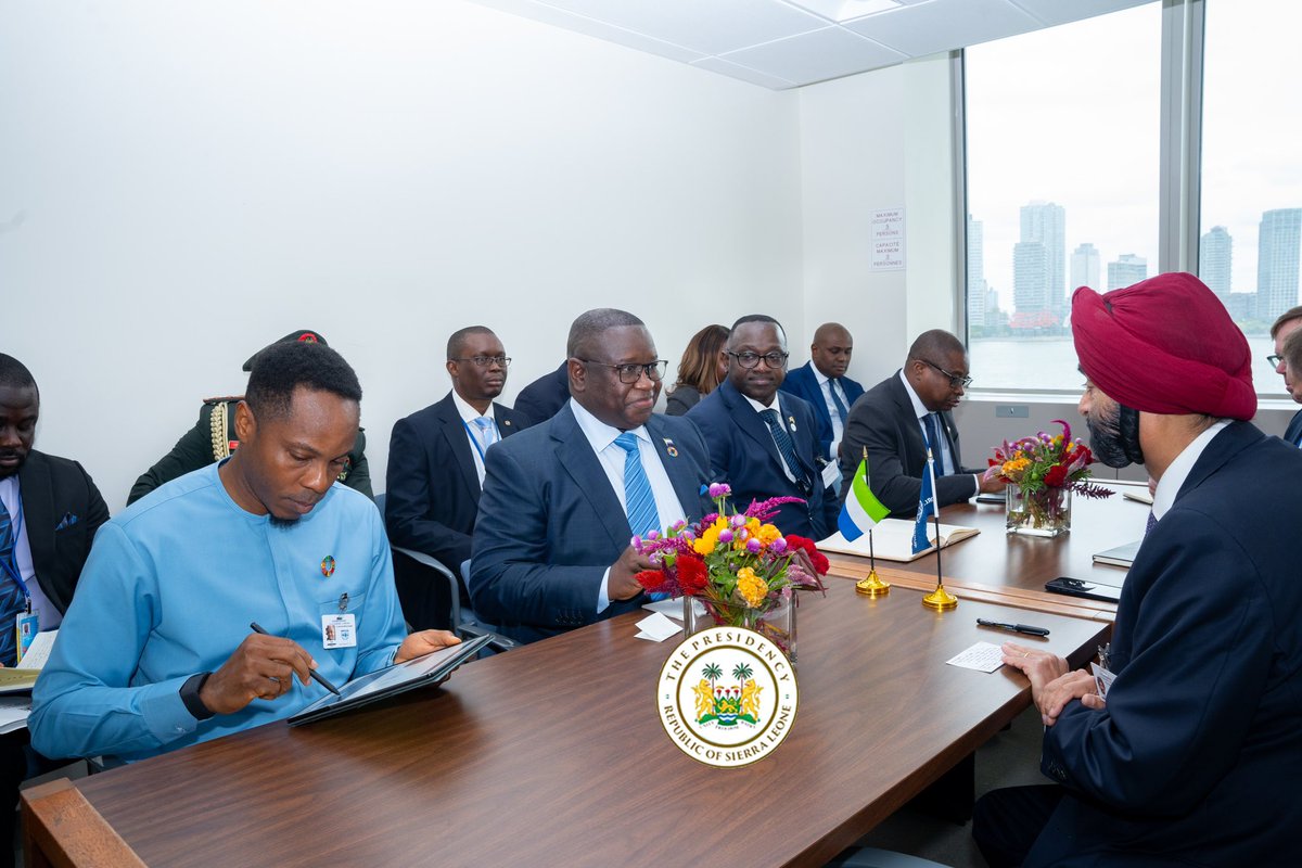 Julius Maada Bio tweet media