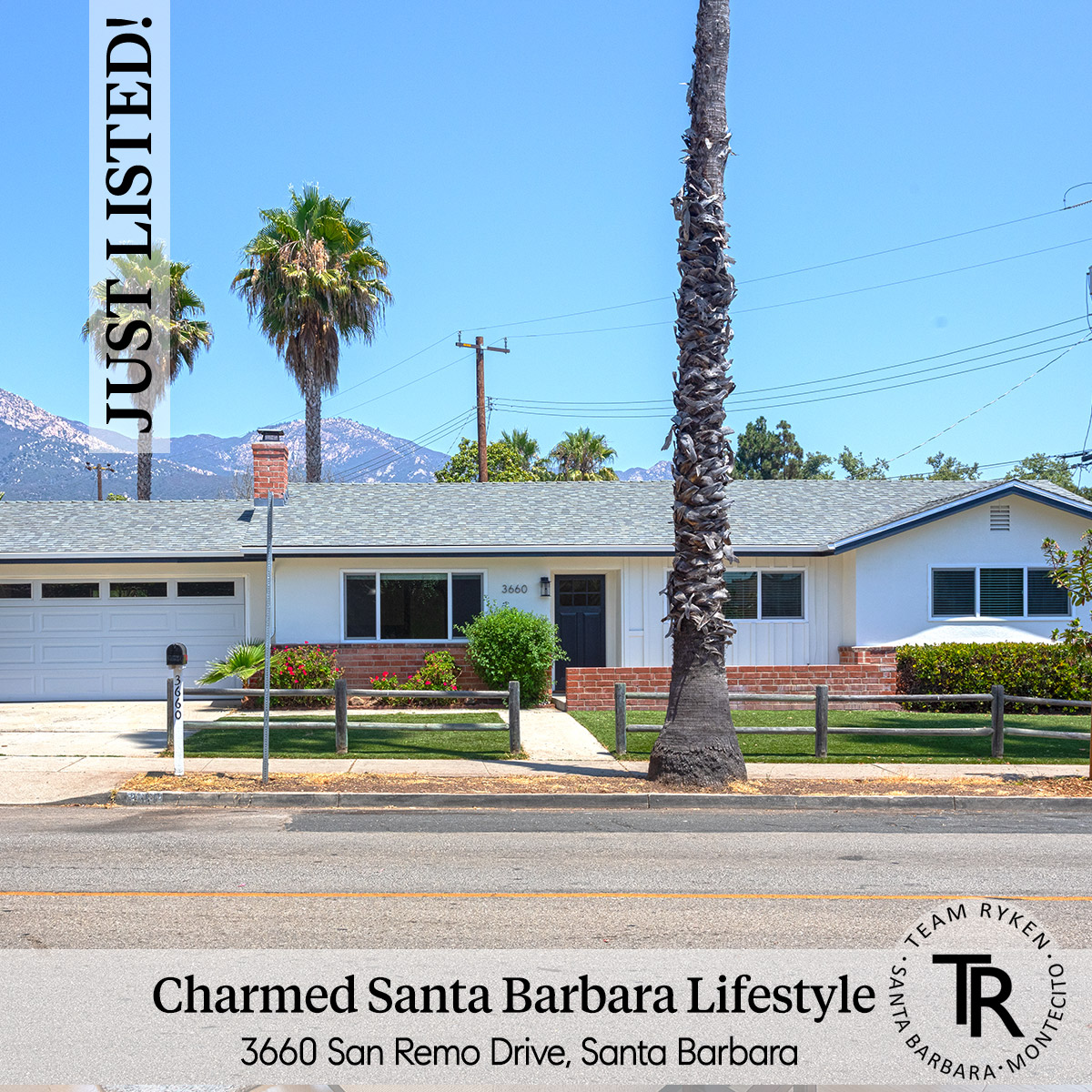 TerryRyken's tweet photo. NEW LISTING
The charmed Santa Barbara lifestyle.
3660 San Remo Dr #SantaBarbara
Well maintained &amp; conveniently located single level 3 bed, 2 bath #home 
3 Bed / 2 Bath / 1,510 SqFt / MLS #24-3141 
Listed by Terry Ryken, #Broker Associate, #Compass DRE 01107300 https://t.co/IXGV4BpDF4