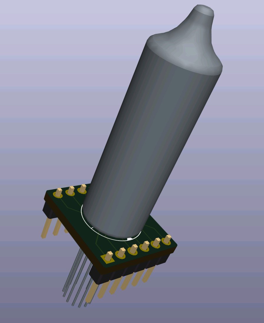 electro_707's tweet photo. here is what I wanted it for.

The adapter board is so I move the tube to different circuits as needed, hoping to make something somewhat universal (castellated holes are expensive :( ) https://t.co/69uDT8tEb5