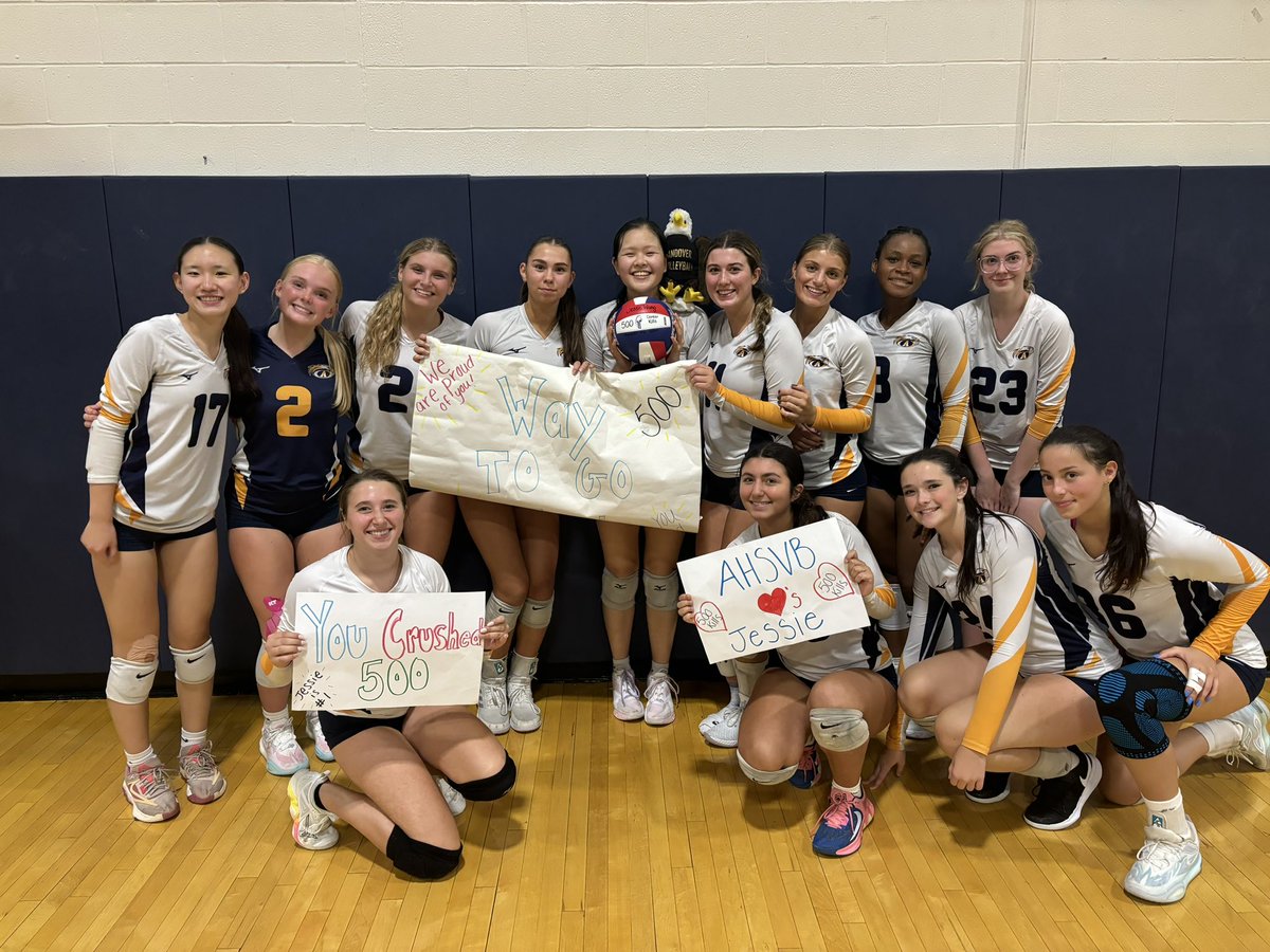 Andover High Volleyball (@andover_vb) on Twitter photo Congratulations to junior Jessie Wang who recorded her 500th kill tonight in a 3-2 win over Central Catholic. Jessie finished the night with 24 kills and 508 for her career! <a href="/EagleTribSports/">EagleTrib Sports</a> <a href="/aj_traub/">AJ</a> <a href="/BostonHeraldHS/">Danny Ventura</a> <a href="/MassGHSVB/">Mass Girls' HS VBall</a> <a href="/AndoverWarriors/">Andover Athletics</a> Congratulations to junior Jessie Wang who recorded her 500th kill tonight in a 3-2 win over Central Catholic. Jessie finished the night with 24 kills and 508 for her career! <a href="/EagleTribSports/">EagleTrib Sports</a> <a href="/aj_traub/">AJ</a> <a href="/BostonHeraldHS/">Danny Ventura</a> <a href="/MassGHSVB/">Mass Girls' HS VBall</a> <a href="/AndoverWarriors/">Andover Athletics</a>